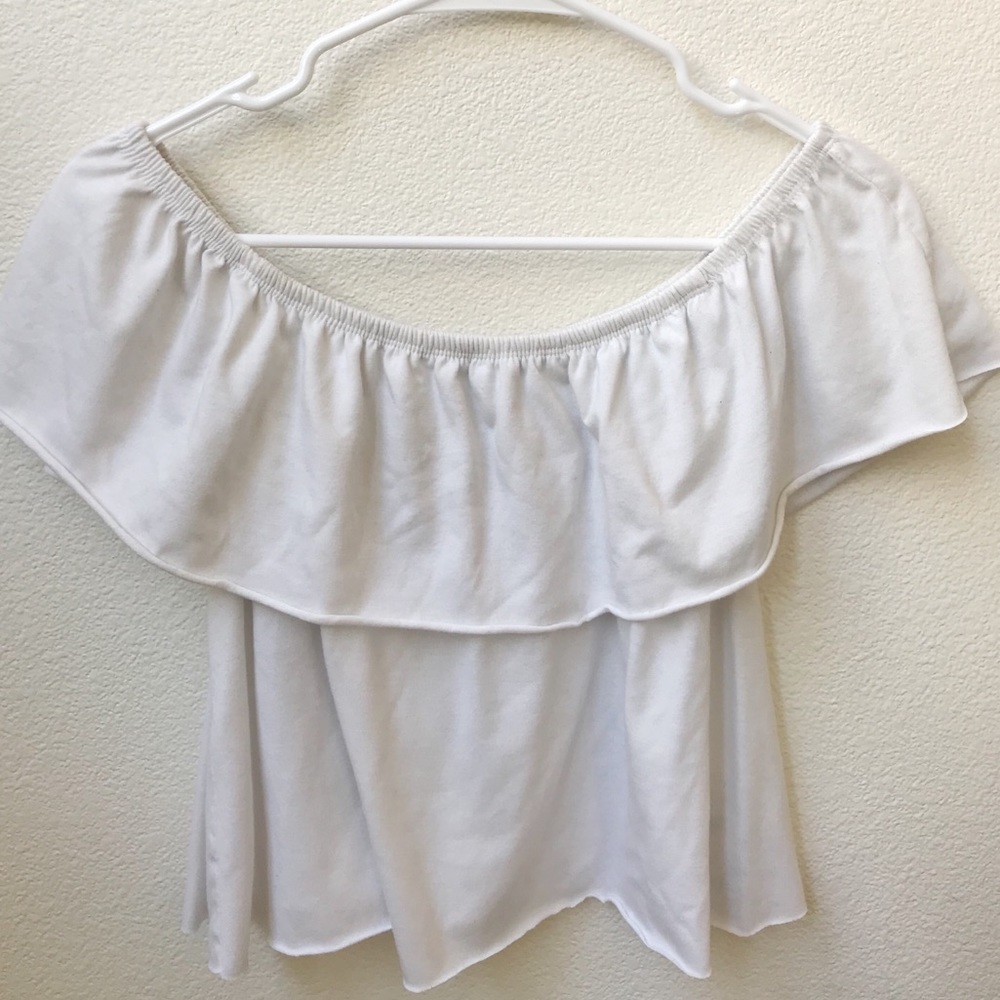 white off the shoulder top